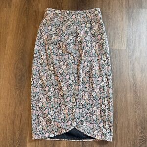 J. Crew Tie-back Tulip Wrap Skirt in Liberty Floral Size 4 Spring Summer NWT